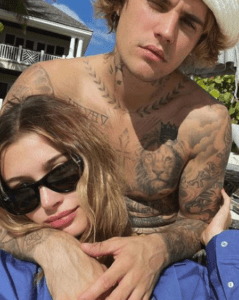 Hailey Bieber With Her Husband