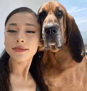 Ariana Grande With Dog