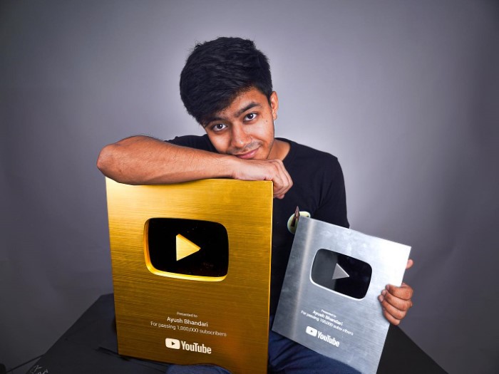ayush bhandari youtuber age net worth